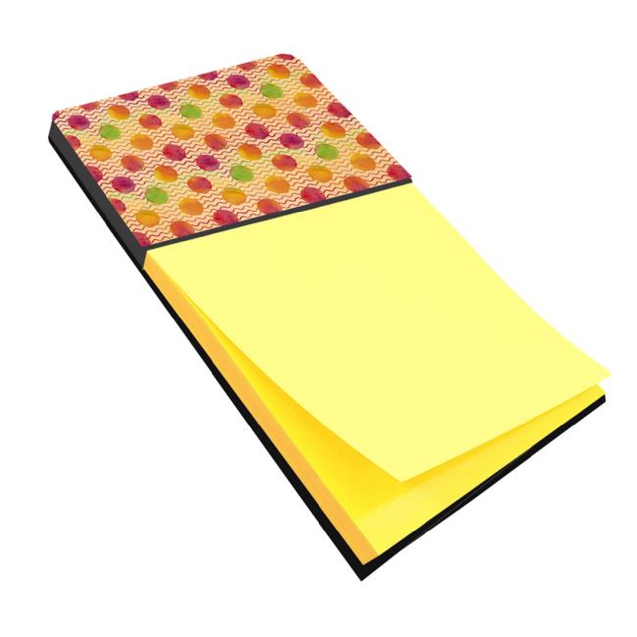Carolines Treasures BB7514SN Watercolor Rainbow Dots &#x26; Sqiggles Sticky Note Holder